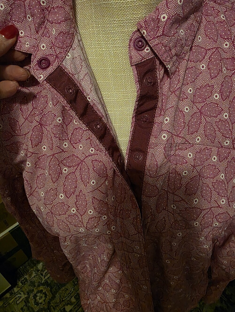 LL Bean Leaf/Floral Pattern - Picture 5 of 7